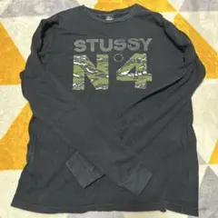 【old Stussy 】金タグN°4 長袖カットソー ブラック カモ柄のサムネイル