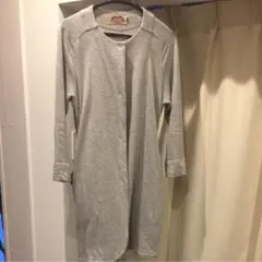 mignon底値SALE▶︎スエットカーディガン綿100素材コートライトグレー美品