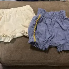 ボトムスセット 70cm オフホワイト ブルー