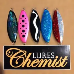 Lures Chemist サーモンスプーン 5枚＋ステッカーセットのサムネイル