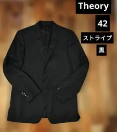 セオリー メンズ 織地 ストライプテーラードジャケット 42サイズ