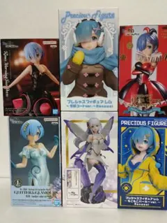 未開封　レム・エミリア・リゼロ フィギュア　まとめ売り リゼロ レム フィギュア まとめ売り7点セット - メルカリ