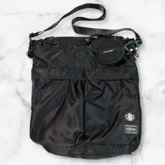 PORTER スターバックス コーヒービーンシェイプ ブラック ポーター コラボ