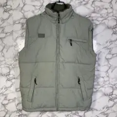 FILA×F.I.S.I　（S/M）　ダウンベスト　カーキグレーのサムネイル