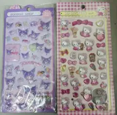シール　2枚セット　キティ　クロミ