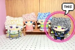 【マーブル×猫耳ニット帽】にじぱぺっと ネコ耳 帽子 ねこ耳 ぬい服 10cm