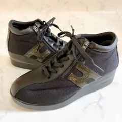 Hawkins Sport ブリリアント 厚底 ウェッジソール サイドジップ
