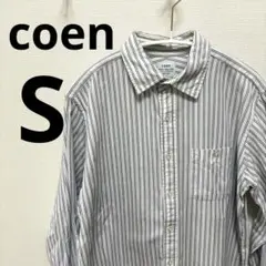 coen ストライプ ボタンダウンシャツ　Ｓ
