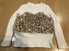 GU ファー付きセーター