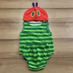 帽子付きなりきりノースリーブ ブルマセット はらぺこあおむし 80 90 サイズ