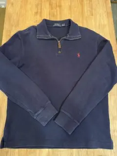 Polo Ralph Lauren ネイビー ジップアップニット S