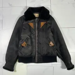 希少 AVIREX アヴィレックス レザー切り替え フライトジャケット M