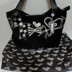 シンクビー リボンズ トートバッグ タグ付き ブラックポンド トートバッグ / Think Bee! 『公式』 | Think Bee