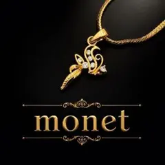 MONET モネ ヴィンテージ ネックレス ゴールド 美品 ラインストーン レア