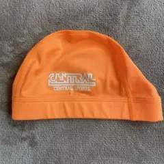 Mサイズ セントラルスポーツ キッズスイミング オレンジ 帽子