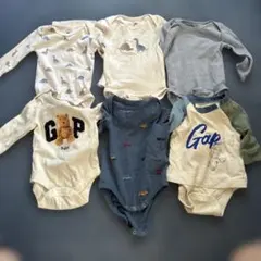 GAP baby、H&Mロンパースまとめ売り 6枚セット 60cm 男の子