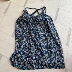 【美品】HELLY HANSEN 花柄 セパレートキャミ 水着 トップのみ L