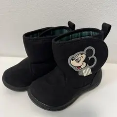 ミッキーマウス 黒ブーツ14cm