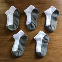 白ソックス　５足セット　15〜19センチ　新品未使用