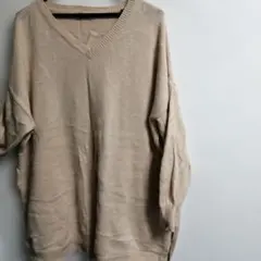 サマンサモスモス2 Vネック ニット セーター コットン100％肌の弱い方