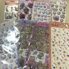 ⑧日焼けキティ　ウォーターシール　ドロップジェリー　コットンパフィー