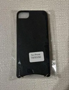 【未開封品】iPhone 7/8/SE3/SE2用ストラップ付きブラックケース