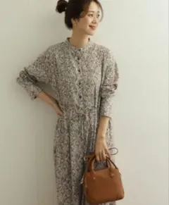 アーバンリサーチドアーズ　フラワープリント　ロングワンピース