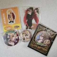 僕のヒーローアカデミア ホークス アクリルスタンド 十傑 バースデイ 缶バッジ