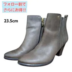 美品 モードカオリ サイドゴア ブーツ レザー グレー 系 23.5cmのサムネイル