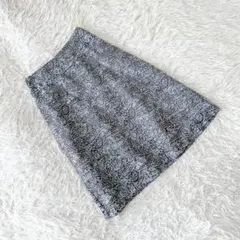 《クローゼットストーリー》 ジャガードフレアスカート 総柄 きれいめ 上品 秋冬のサムネイル