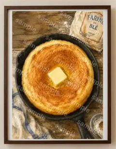 【水彩画アート】焼き色の物語 2L版写真用紙