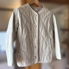 URBAN RESEARCH DOORS キルティングジャケット アイボリー