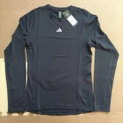 【新品未使用】アディダス テックフィット 長袖Tシャツ L　ネイビー