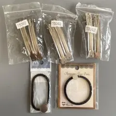 バレッタ　シルバー　ヘアアクセサリー　金具　85mm 6個　丸皿付き　ヘアゴム