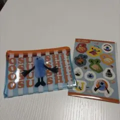 パペットスンスン スシローコラボ限定クリアポーチ&シールセット