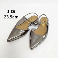GRISE ルタロン メタリック ストラップ フラットパンプス 23.5cmのサムネイル