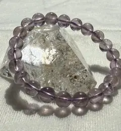 やさしく輝くアメジストの天然石ブレスレット 小粒 約16cm