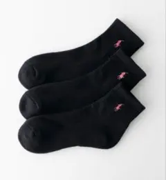 【新品未使用】ポロ　ラルフローレン　ポロ ソックス　レディース　靴下　3足セット