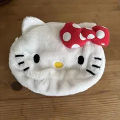 ハローキティ ホワイトとピンクのリバーシブルタイプ　ポーチ