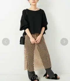 uhr fishnet　dress