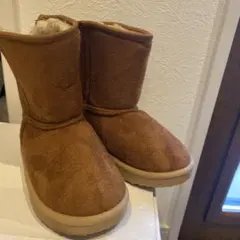 ブラウン スエード風 ブーツ