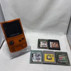 オレンジ GAME BOY COLOR CGB-001 ・ソフト5点 ジャンク
