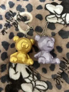 クマ型ストラップ2色セット