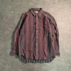 7TBS1【SPIRIT-HOUSE】ネイティブ柄　長袖シャツ　総柄古着used