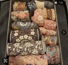 インド刺繍リボン まとめ売り 15本セット