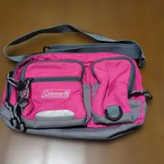 Coleman ボディバッグ ピンク・グレー