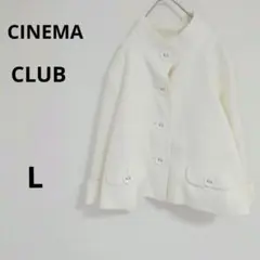 ハニーズ　シネマクラブ　ホワイト　ジャケット　アクリルふわふわ素材