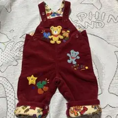 レトロ　美品☆ミキハウス ☆コーデュロイロンパース ☆80