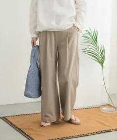 美品★DOORS レーヨンコットンイージーパンツ