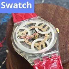 稼働品 Swatch スウォッチ スケルトンクォーツ腕時計1993年 レディースのサムネイル